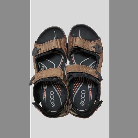 NEW! Men's Nubuck Outdoor Sandal ECCO Offroad Receptor Technology Sz EU 40 - Picture 7 of 8